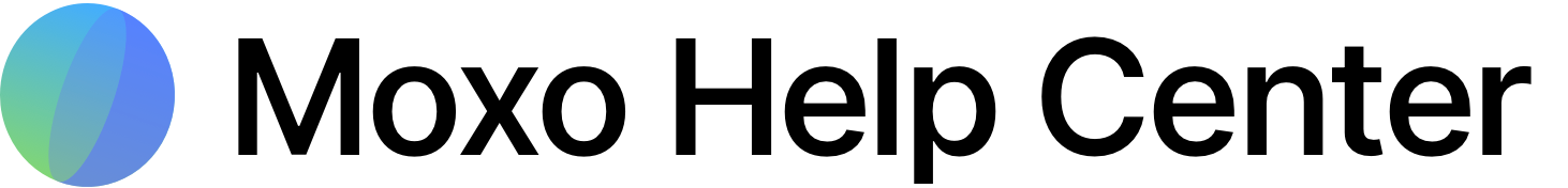 Moxo Support Help Center home page
